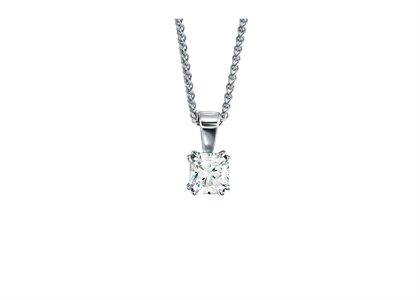 White Gold Plated | CZ Studded Pendants